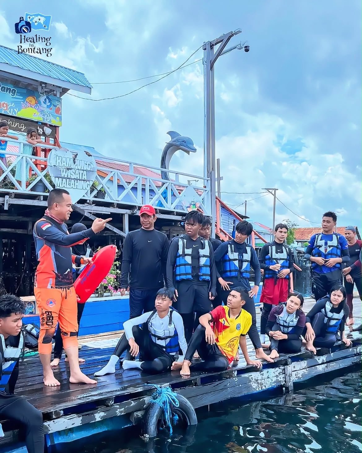 Komitmen Keselamatan Wisatawan, Healing in Bontang Ikut Pelatihan Water Rescue bersama BPBD